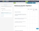 Self-Direction Checklist—High School