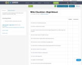 Wiki Checklist—High School