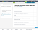 Coping with Complexity Checklist —High School