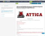 Advanced Child Development:  Child Development Issues in Underdeveloped Nations