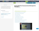 Develop Written Communication Strategies for Workplace