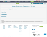 Open Education Resources PD