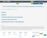 Distributed Database Systems through Database Clustering