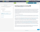 Involving students in creating OER