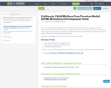 California Child Welfare Core Practice Model (CPM) Workforce Development Tools