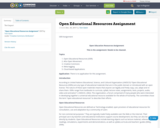 Open Educational Resources Assignment