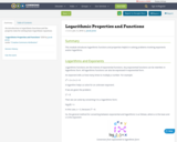 Logarithmic Properties and Functions
