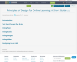 Principles of Design for Online Learning: A Short Guide