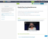 Family Time Coaching Resources