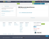 OER Materials Quick Review