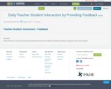 Daily Teacher-Student Interaction by Providing Feedback
