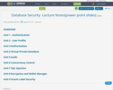 Database Security -Lecture Notes(power point slides)