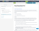 Team Project Directions