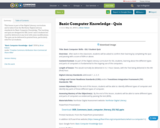 Basic Computer Knowledge - Quiz