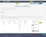 testing oer authoring