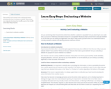Learn Easy Steps: Evaluating a Website