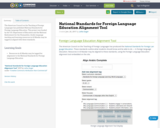 National Standards for Foreign Language Education Alignment Tool