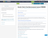 Grade 1: Unit 2- Our Environment: Lesson 5 REMIX