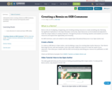 Creating a Remix on OER Commons