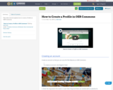 How to Create a Profile in OER Commons