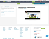 How to Search OER Commons