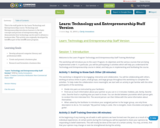 Learn: Technology and Entrepreneurship Staff Version