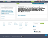 TEMPLATE: Title of Activity, Language Level, LanguageAbout the Boise State World Languages Resource Center (WLRC) Language Activity Repository The activities provided by the Boise State World Language