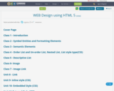 WEB Design using HTML 5