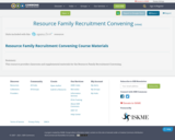 Resource Family Recruitment Convening
