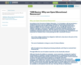 "OER Basics: Why use Open Educational Resources?