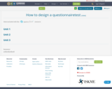 How to design a questionnairetest