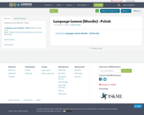 Language Lesson (Moodle) - Polish