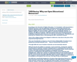 "OER Basics: Why use Open Educational Resources?