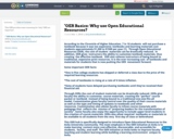 "OER Basics: Why use Open Educational Resources?