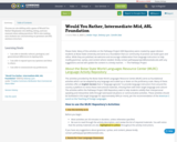 Would You Rather, Intermediate-Mid, ASL Foundation