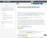 Fast Food, Advanced-Mid, ASL 301, Lab 02