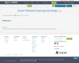 Guitar fretboard spacing and design