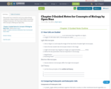 Chapter 3 Guided Notes for Concepts of Biology by Open Stax