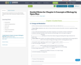 Guided Notes for Chapter 4-Concepts of Biology by Open Stax