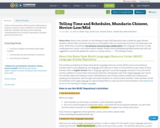 Telling Time and Schedules, Mandarin Chinese, Novice-Low/Mid