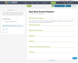 Open Book Project Template
