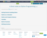 A Short notes on Python Programming