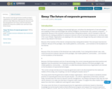 Essay: The future of corporate governance