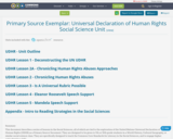 Primary Source Exemplar: Universal Declaration of Human Rights Social Science Unit 