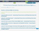 Primary Source Exemplar: Nutrition and Human Rights
