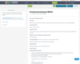 Communicating in Math