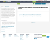 Highline Public Schools Kindergarten Word Study Guide