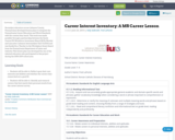 Career Interest Inventory: A MS Career Lesson
