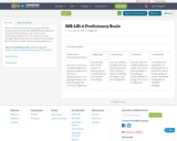 MS-LS1-6 Proficiency Scale