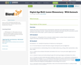 Digital Age Skill: Lower Elementary - Wild Animals